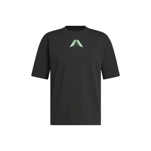 Adidas x ANTHONY EDWARDS BELIEVE THAT T Рубашка Мужская Черная Магическая Зеленая с оттенком Лаймового