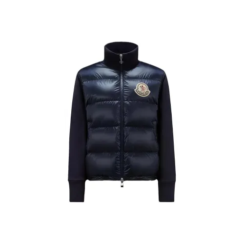 Moncler Padded Corduroy Collection Пуховик Зимний Женский Морской Синий