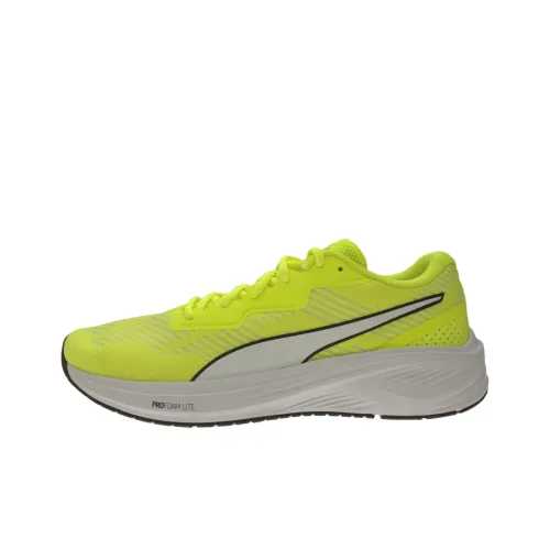 PUMA Aviator Profoam Sky Противоскользящий Устойчивый к истиранию Низкий Топ Повседневный Городской Коммутирование Беговые кроссовки Унисекс Зеленый Белый