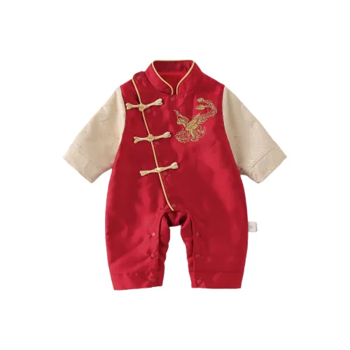 XiaoJinBu Красный Детский Комбинезоны Ползунки