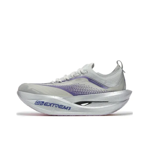 361° Feidiao Future 2,0 Устойчивый к истиранию Дышащий Отскок Низкий Топ Карбоновая плита Гоночные Беговые кроссовки Унисекс Серый