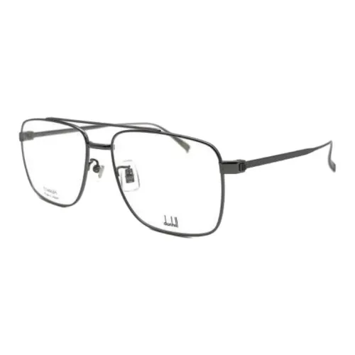 Dunhill Титан Авиатор Оправы для очков Женские Серебряный Серый