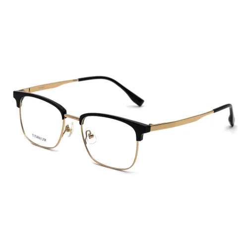 Xiao Luo Di Титан Оправа «брови» Оправы для очков Мужской Черный золотой