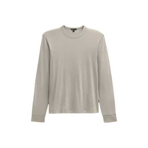 JAMES PERSE Хлопок Кашемир Длинный Рукав Т-Рубашка Мужская