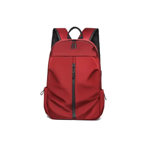 Single Warehouse Нейлон Рюкзак Стандартный Унисекс Красный Синий Серый Черный