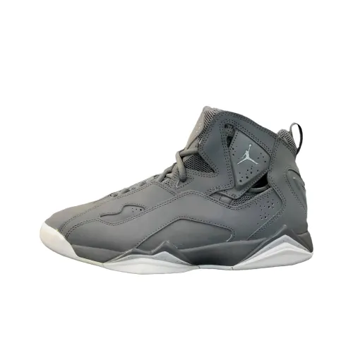 Джордан True Flight Дышащие Винтажные Баскетбольные Кроссовки Мужские Серые