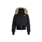 Стандартный черный хлопковый пуховик