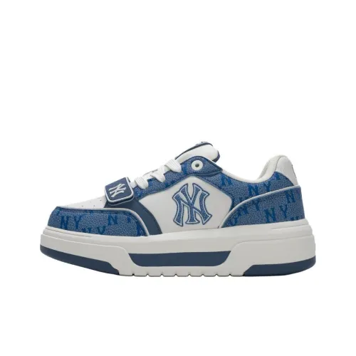 MLB New York Yankees Slip-resistant Abrasion-resistant Low-top Skateboard Shoes Unisex Dark Blue MLB Нью-Йорк Янкис Противоскользящие Устойчивые к истиранию Низкие Кеды для скейтбординга Унисекс Темно-синий