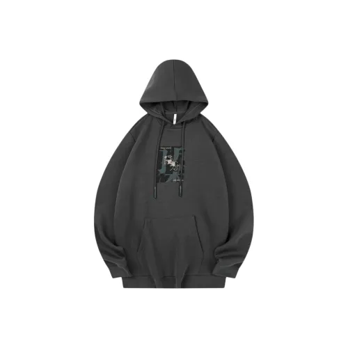 QIAODAN Асфальт Серый Мужские Толстовки