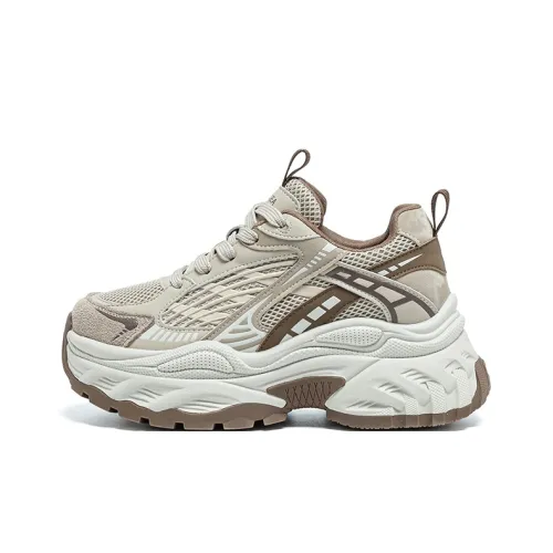 BENZI Износостойкий Дышащий Отводящий влагу Легкий Увеличивающий высоту Низкий Топ Толстая подошва Кроссовки Женские