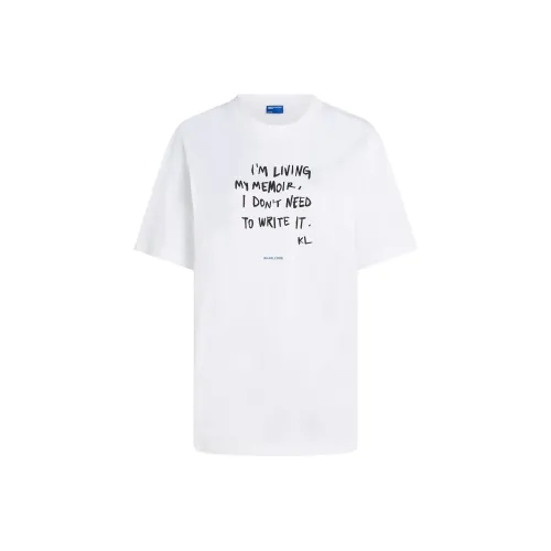 Karl Lagerfeld FW25 Рукав с оборванным плечом T-рубашка Женская