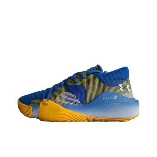 Under Armour Anatomix Spawn Low Топ Баскетбольные кроссовки Мужской Желто-синий