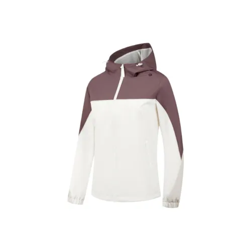 QIAODAN Кремовый белый Дымчатый фиолетовый красный Женская тренч