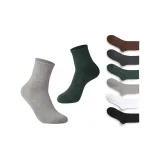 6 пачек 7A антибактериальные носки из 100% хлопка, с высокой посадкой