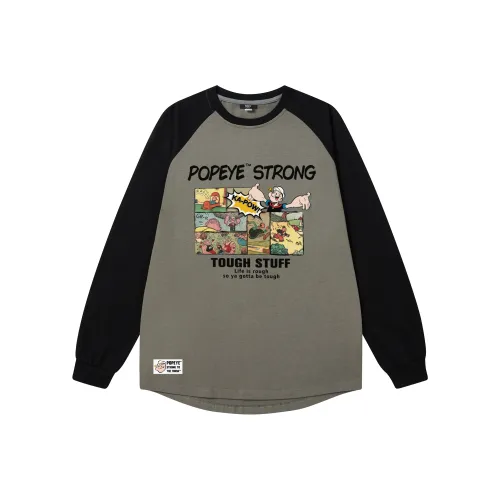 POPEYE Длинный рукав Т-рубашка Унисекс