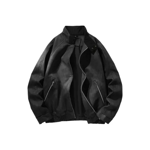 Paddy Julia Кожа Куртка Унисекс