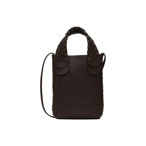 Chloe Mony GRAIN LEATHER Сумка на одно плечо Женская Коричневая