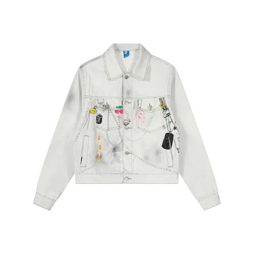 YEARNED Белый Унисекс Джинсовые куртки