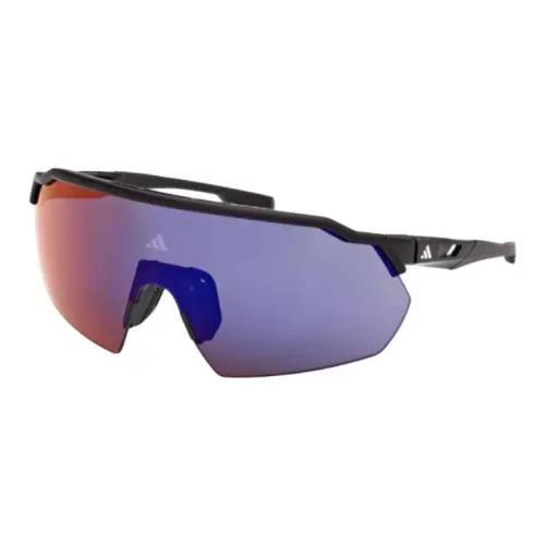 Adidas Вытесанный пластик Нерегулярная форма Солнцезащитные очки Унисекс Черный