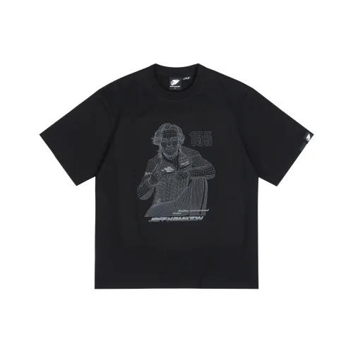 JEFF HAMILTON Черный Унисекс T-рубашки