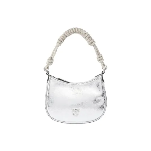 PINKO Телячья кожа Сумка через плечо Стандартная Women's Silver