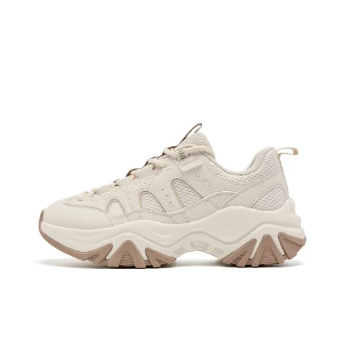 QIAODAN Rebound Устойчивый к истиранию Водонепроницаемый Противоскользящий Низкий Топ Повседневная обувь Женская Сырой деним Белый