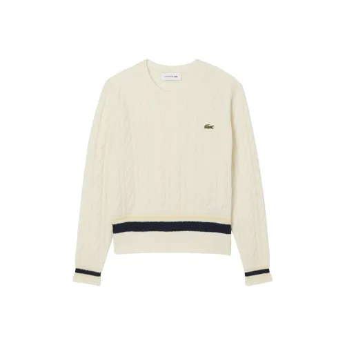 LACOSTE Collaboration XFJ Кремово-белый Женский Трикотаж