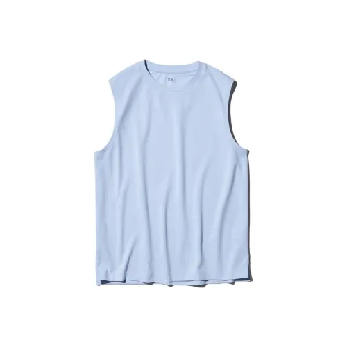 UNIQLO Светло-синие унисекс майки