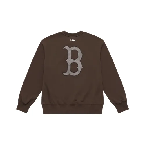 MLB MONOGRAM Коллекция Basic Boston Red Sox 25FW Толстовка Унисекс Стандарт Коричневый