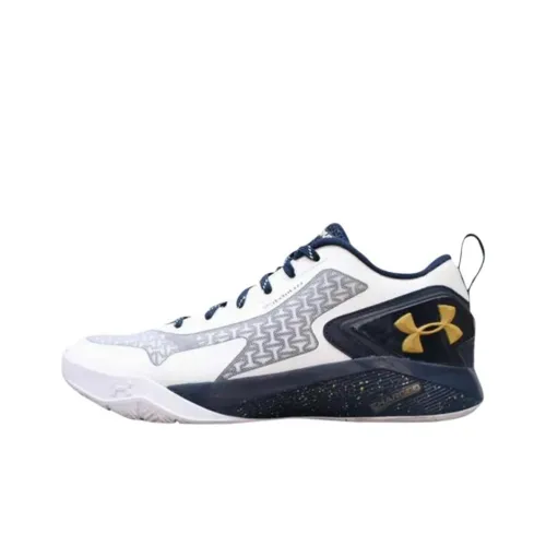 Under Armour Low Топ Баскетбольные кроссовки Мужские Белый Синий