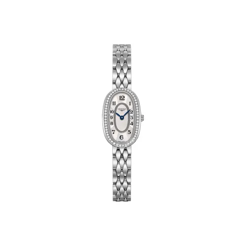 LONGINES Quartz Механизм Женские Часы Elegant Collection 16мм*25мм Серебряные