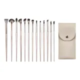 13 шт. Позолоченные кисти для макияжа [Портативная сумка для кистей]
