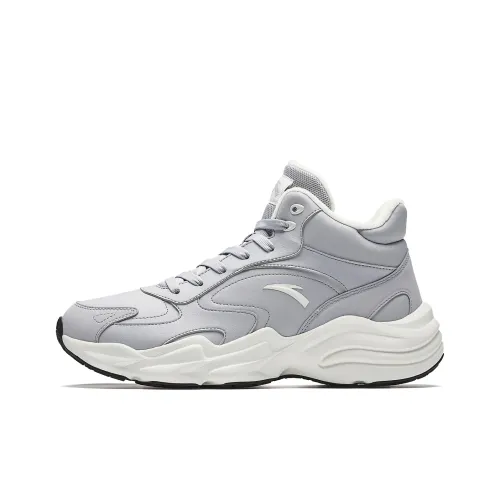 Anta Walker Термический Износостойкий Противоскользящий Высокий Топ Обувь для бега Мужская Темно-Серый