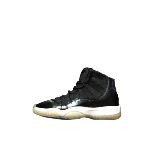 Jordan Air Jordan 11 Retro High Top Детские баскетбольные кроссовки Черные Унисекс