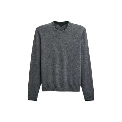 JAMES PERSE Контрастность Комбинированный Кашемир Crew Кашемир Свитер Мужской