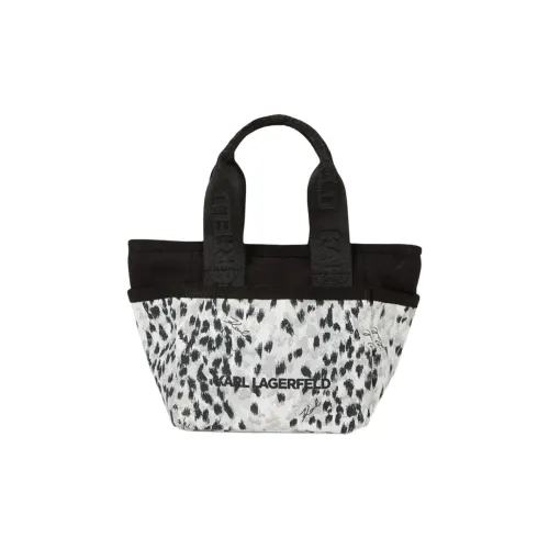 KARL LAGERFELD Переработанный хлопок Сумка Маленькая Женская Бежевая Белая Черная