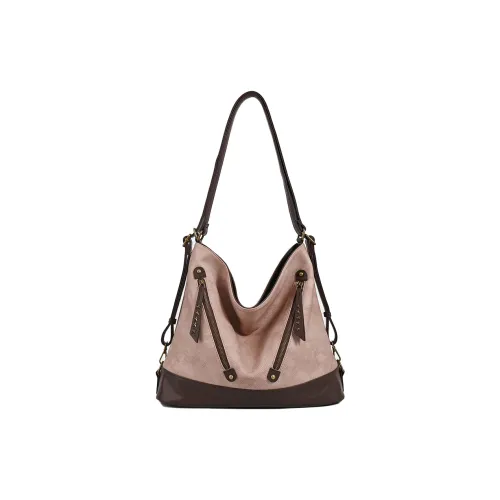 BEGOOER Microfiber Synthetic Leather Shoulder Bag Standard Women's Millennial Pink