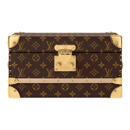 LOUIS VUITTON Монограмма Покрытый холст Встроенная память Коробка Мини Женские Коричневый