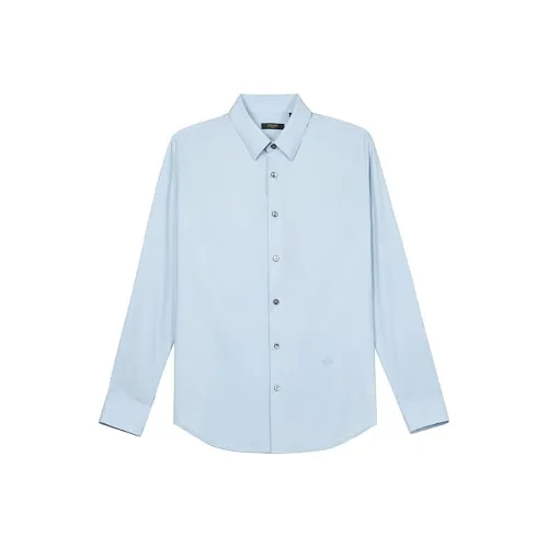 LIU·JO UOMO Синие Зеленые Мужские Рубашки