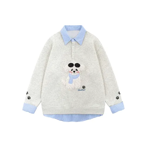 FOASIS Светло-серый унисекс свитшоты