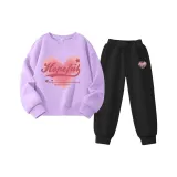 Светло-фиолетовый/L Сердце Градиент-Черный/Розовый Сердце K