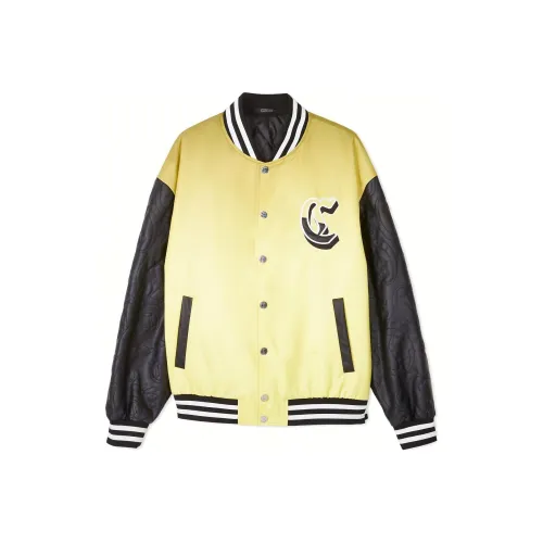 Cabbeen Бейсбольная куртка Мужская Светло-желтая