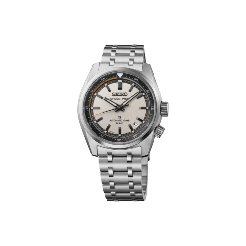 SEIKO Prospe Автоматический Ручной Механизм Нержавеющая Сталь Ремешок Часы 39,5 мм Мужские Часы Белый Циферблат