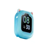 Милый кошачий ухо [Прозрачный синий] силиконовый защитный чехол - одиночный защитный чехол