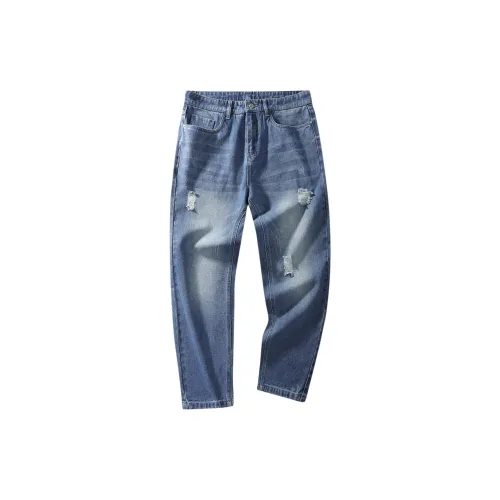 FAIRWHALE Темно-синий 102 Мужские Джинсы