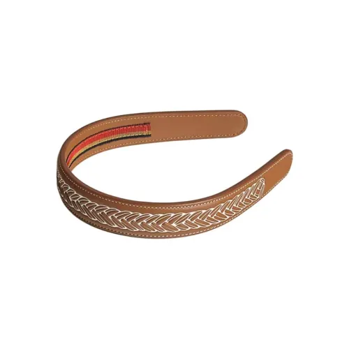 HERMES Телячья кожа Ободки для волос Женские Золото Экрю