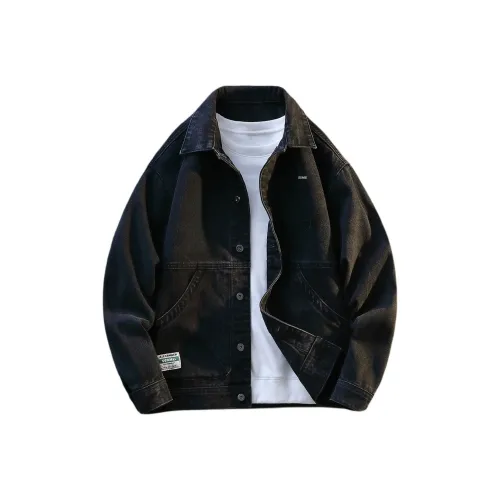 Dme Черный Серый Цвет Унисекс Джинсовые Куртки