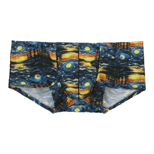 LOOKSEE Короткий боксер с принтом U-образный индивидуальный Sensation дышащий трусики-бикини мужской 1 упаковка