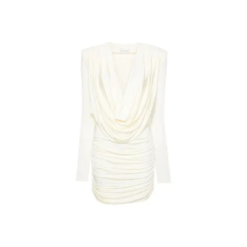 MAGDA BUTRYM SS24 Длинное платье с длинными рукавами женское сливовый цвет