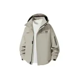 Хаки Однобортная ветровка без подкладки